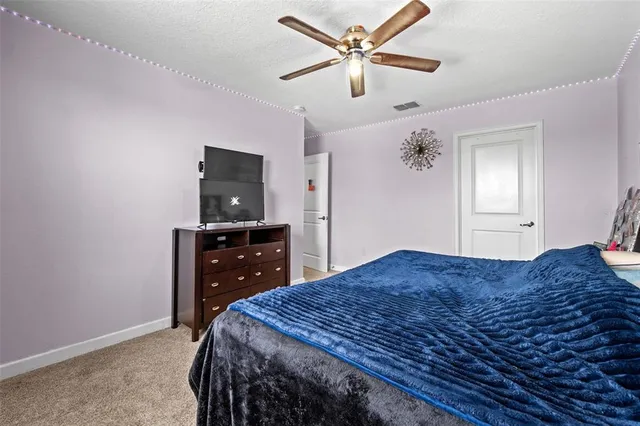 a bathroom with a toilet and a shower curtain