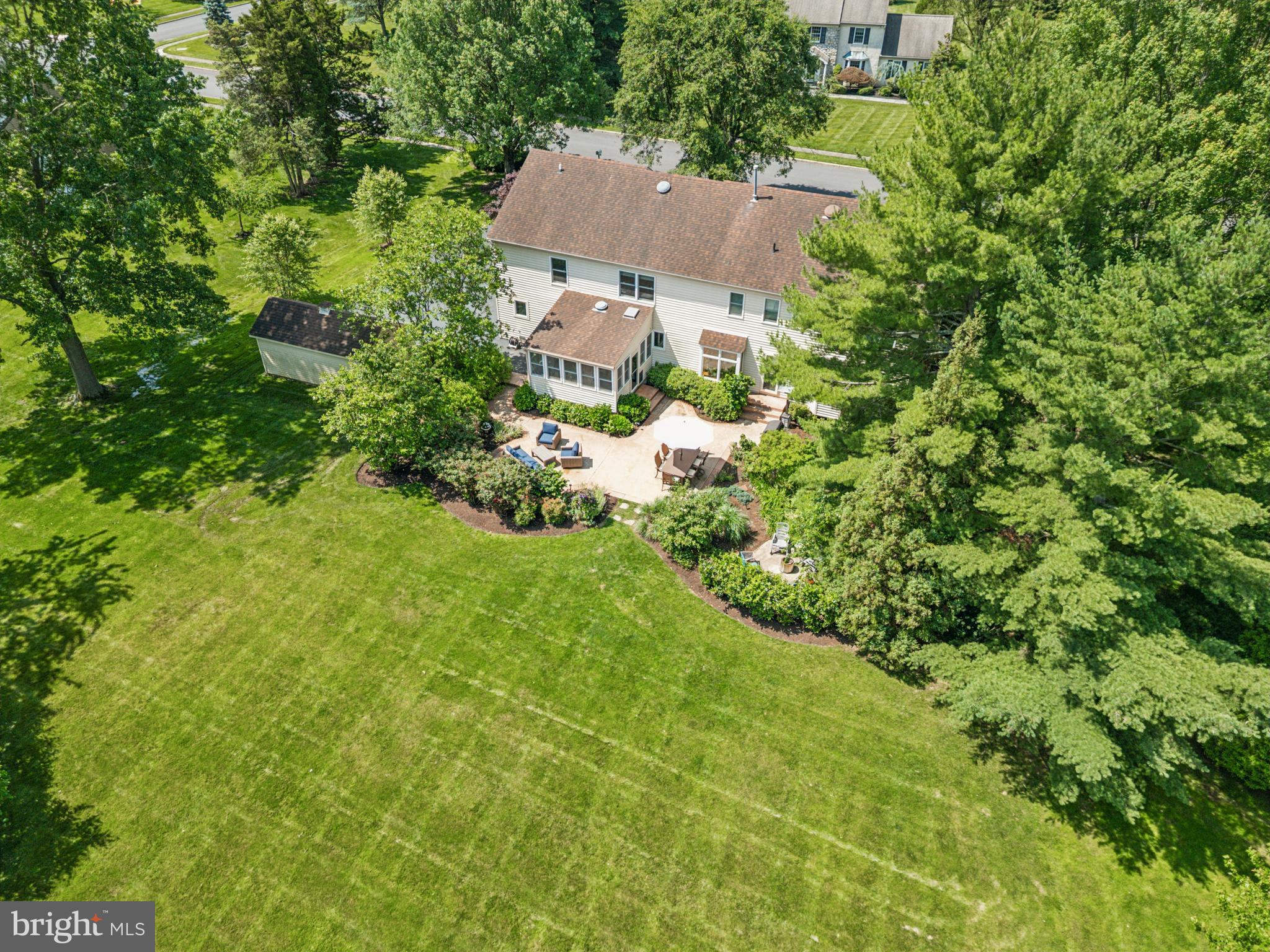 1015 Pheasant Meadow Road Blue Bell, PA 19422 - Photo 67 of 79 Aerial view of the back of the home.