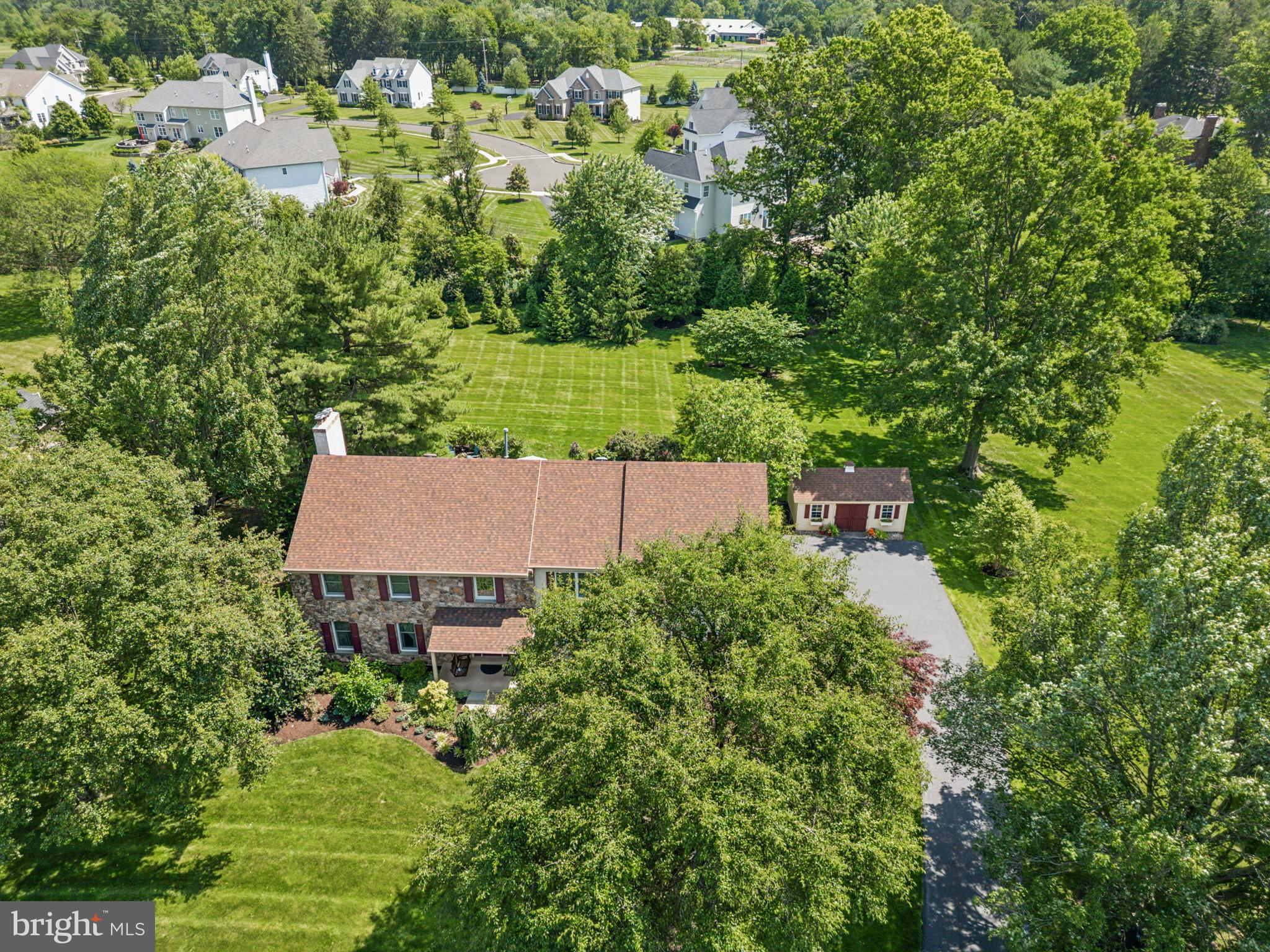 1015 Pheasant Meadow Road Blue Bell, PA 19422 - Photo 71 of 79 Aerial view of the front of the home.