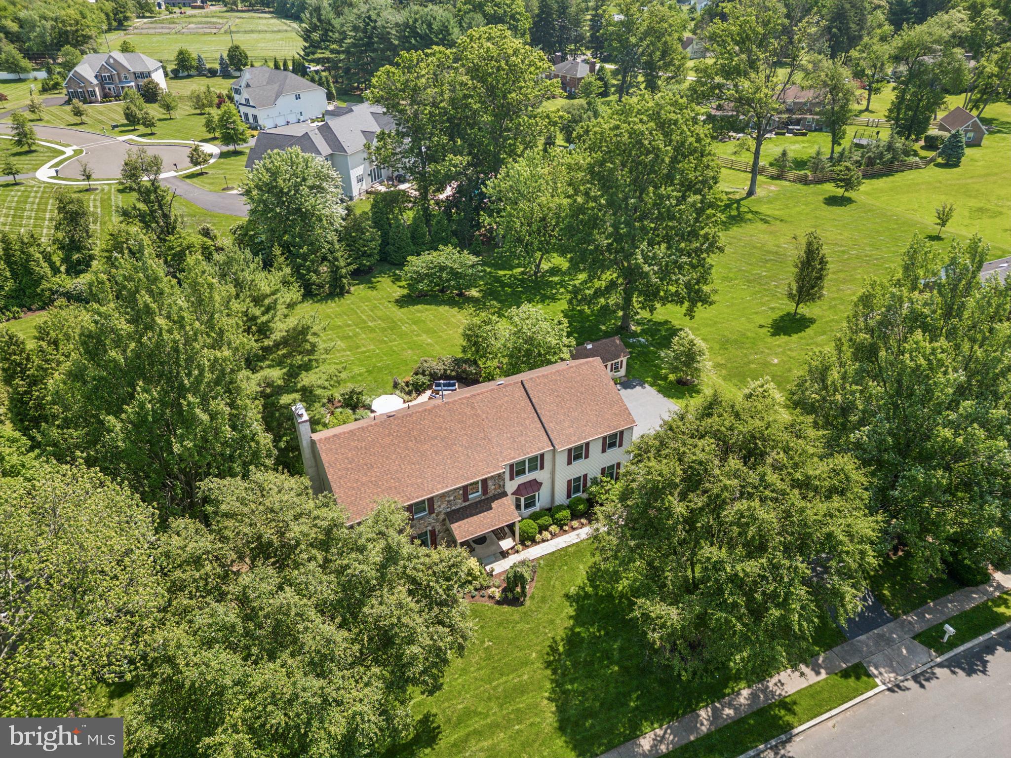 1015 Pheasant Meadow Road Blue Bell, PA 19422 - Photo 73 of 79 Aerial view of the front of the home.