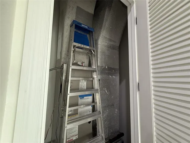 a close view of closet