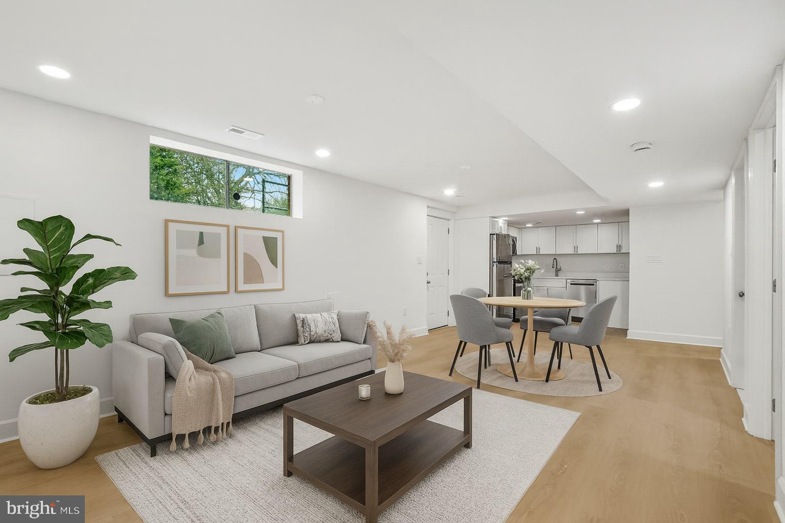 virtually staged Living room