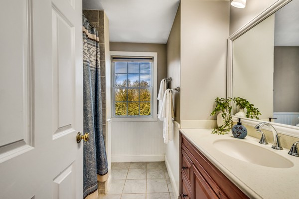 15 Lillian Road Lexington, MA 02420 - Photo 23 of 30 a bathroom with a sink and a mirror