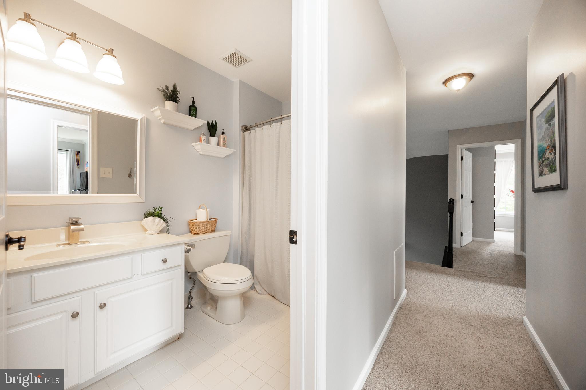 113 Blue Ribbon Way Downingtown, PA 19335 - Photo 30 of 50 a bathroom with a double vanity sink toilet and shower