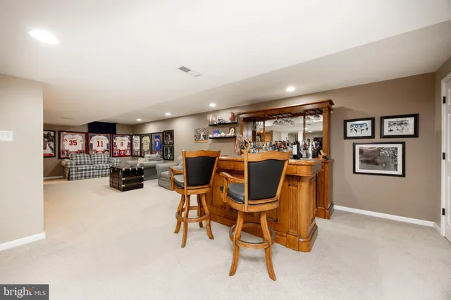 a view of kitchen with furniture and workspace