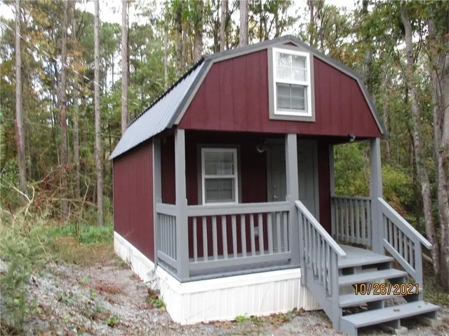 a view of a house with a deck