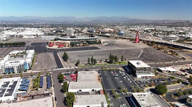 an aerial view of a city