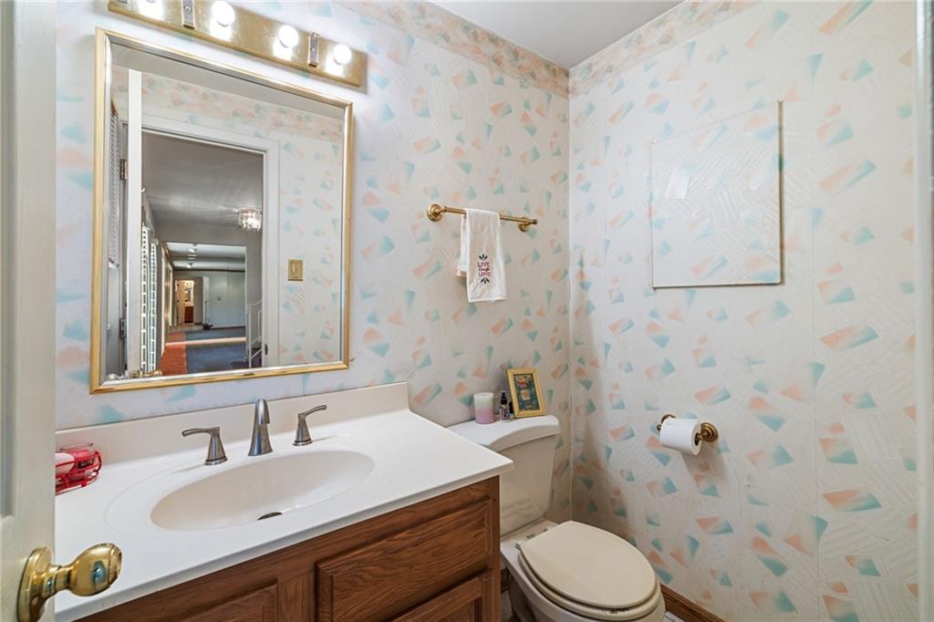 110 Atterbury Road Monroeville, PA 15146 - Photo 7 of 36 a bathroom with a sink toilet and shower