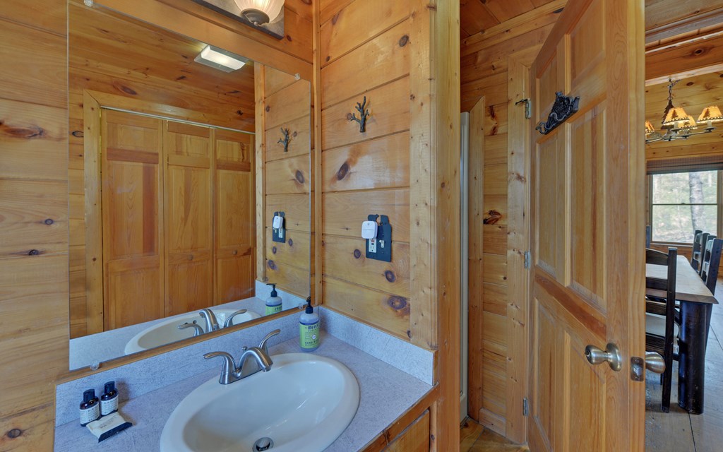 184 Smith Hill Road Blue Ridge, GA 30513 - Photo 15 of 36 a bathroom with a sink toilet and shower
