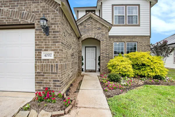 a front view of a house