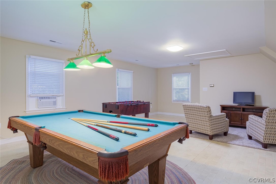 5710 Deep Forest Road Richmond, VA 23237 - Photo 39 of 40 a room with pool table and a chandelier