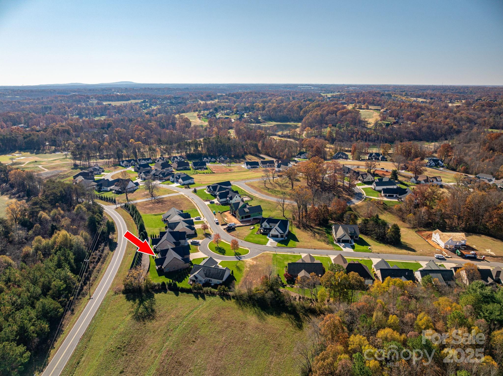 4290 Holly Circle Northeast Conover, NC 28613 - Photo 43 of 48 an aerial view of a city with lots of residential buildings