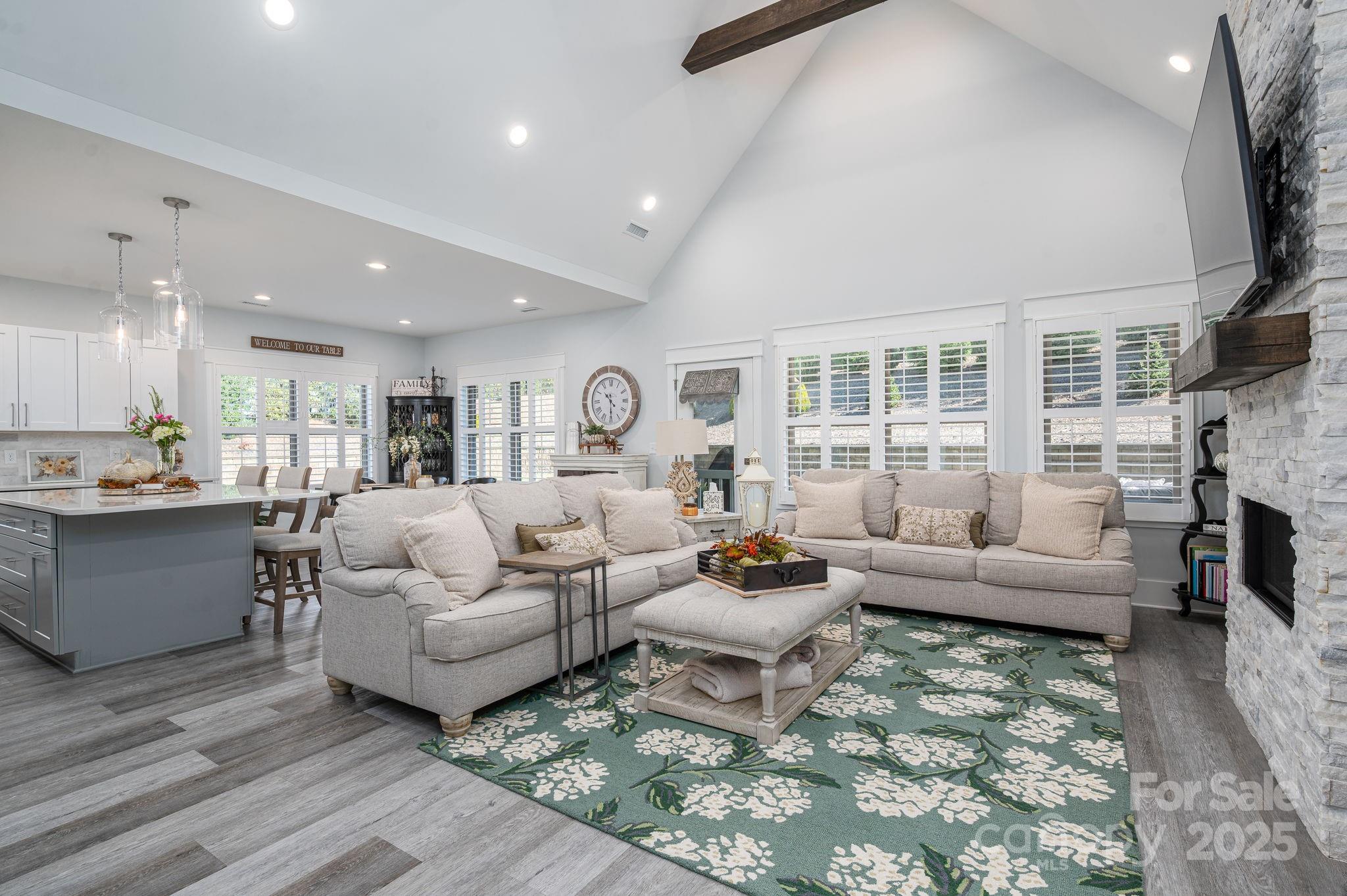 4290 Holly Circle Northeast Conover, NC 28613 - Photo 7 of 48 a living room with furniture and a fireplace