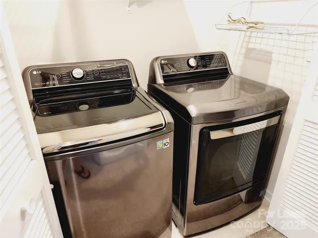 a close view of stove and microwave