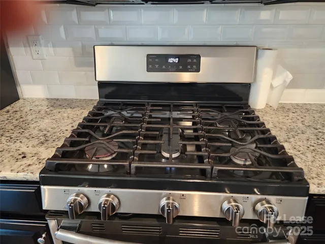 a close view of stove