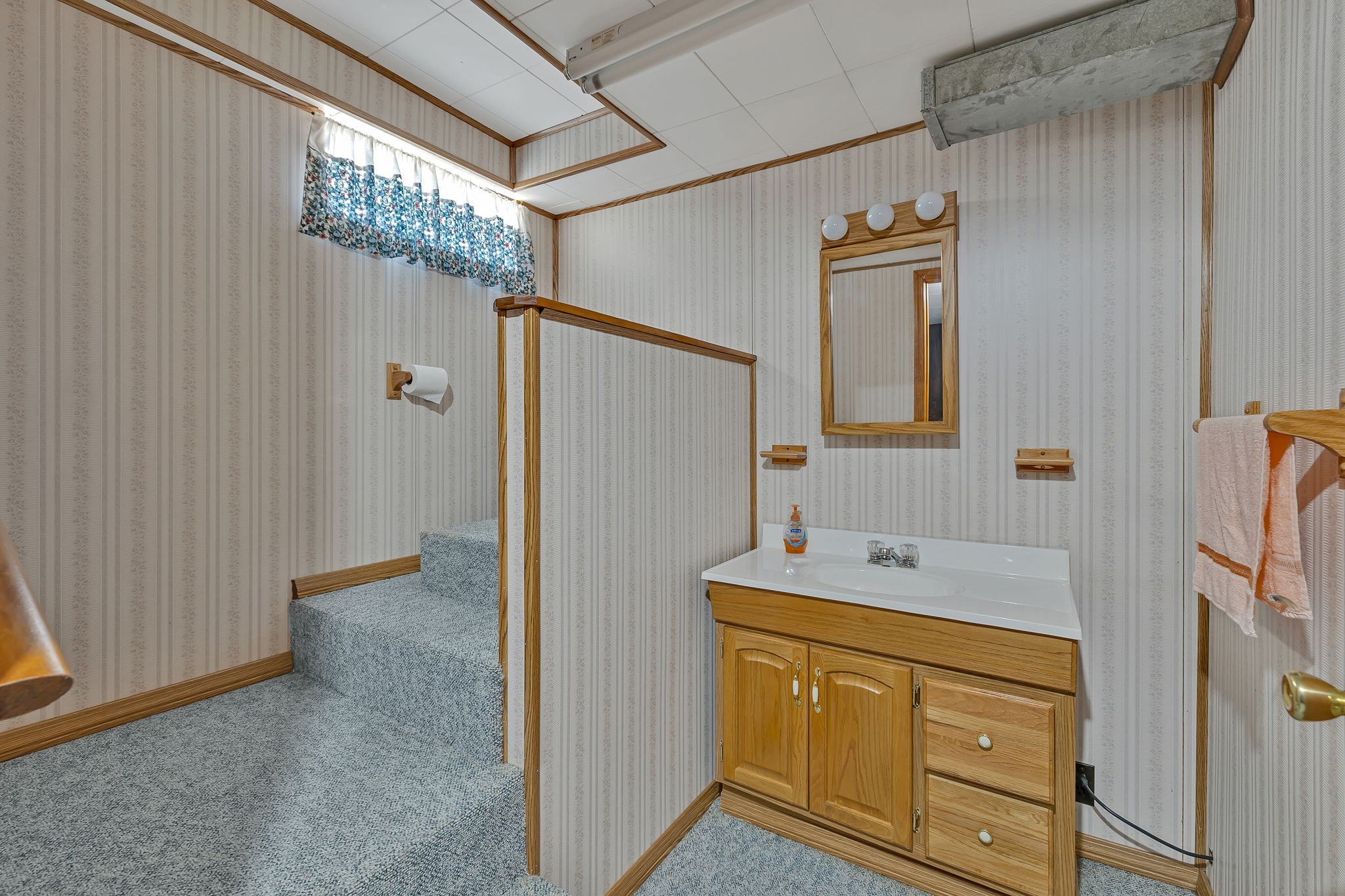 623 Highway 50 Centerville, TN 37033 - Photo 42 of 69 a bathroom with a sink a mirror and a shower