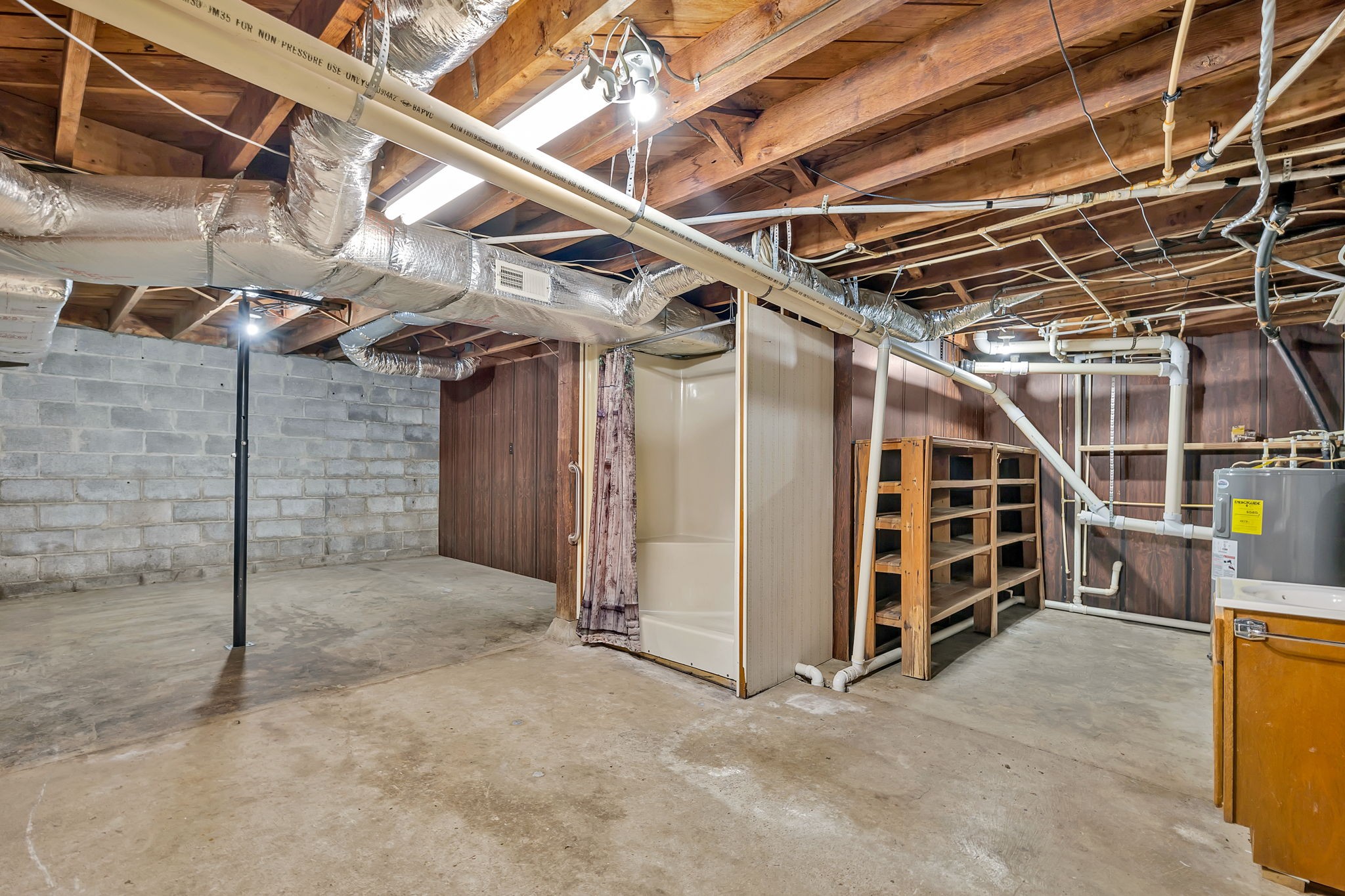 623 Highway 50 Centerville, TN 37033 - Photo 45 of 69 a view of an empty room with wooden walls