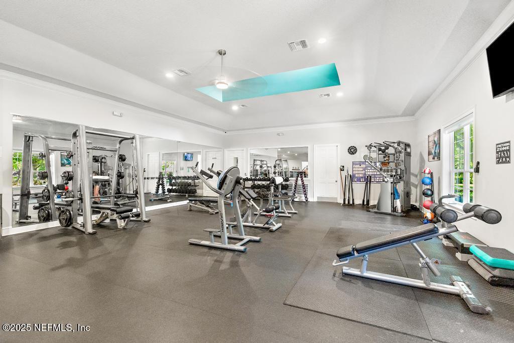 555 Hedgewood Drive St. Augustine, FL 32092 - Photo 61 of 70 a view of a room with gym equipment