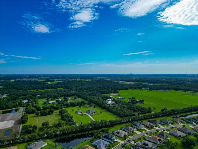 a view of an ocean and yard