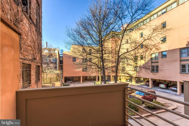 a view of a building from a city view