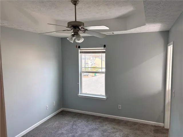 a view of a window in an empty room