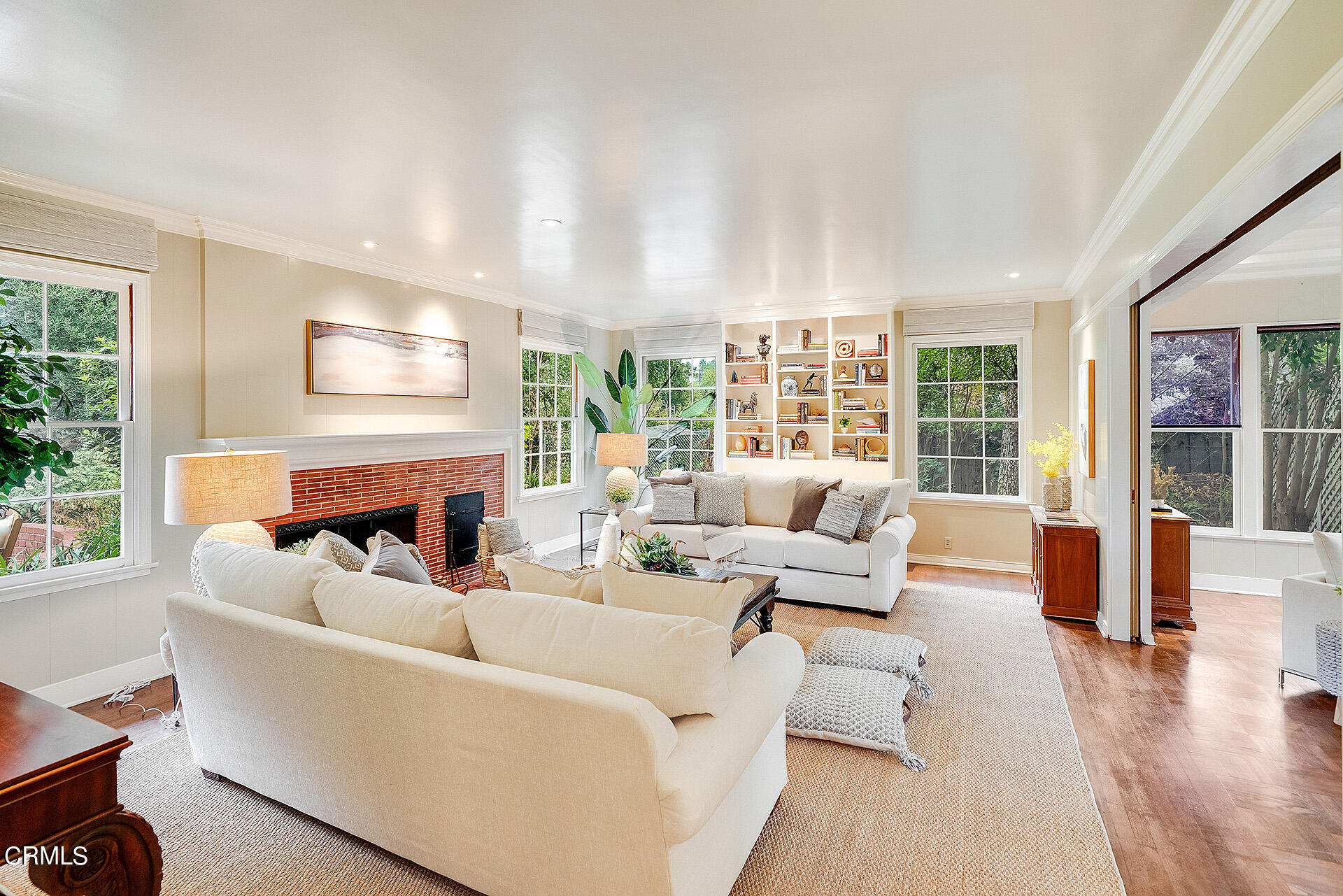 2035 South Oak Knoll Avenue San Marino, CA 91108 - Photo 5 of 28 a living room with furniture large window and wooden floor