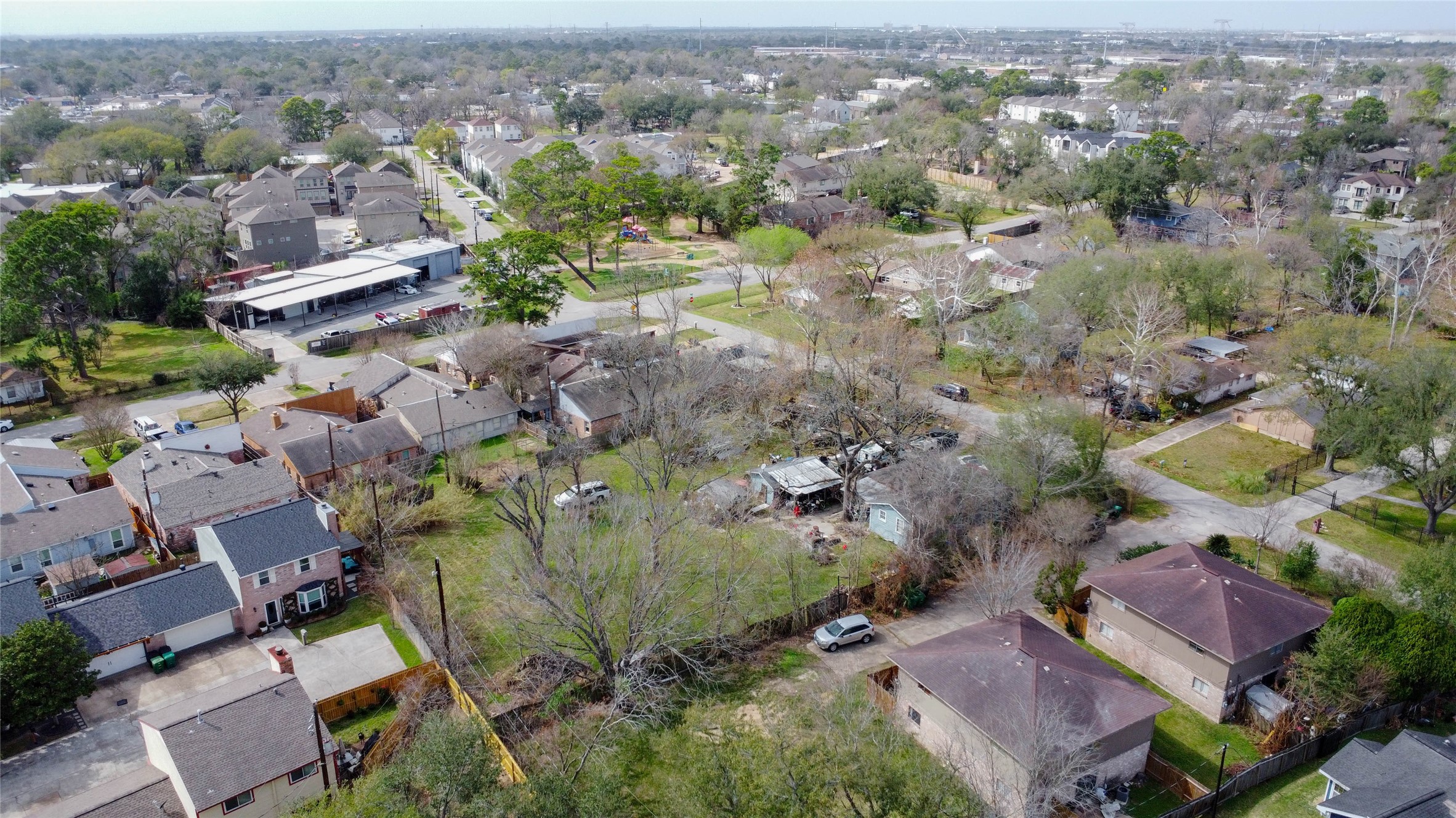 9229 Kerrwood Lane Houston, TX 77080 - Photo 9 of 12 Neighborhood panorama highlighting the consistent residential architecture and steady redevelopment surrounding the property. The large parcel remains one of the few oversized tracts in the immediate vicinity, offering scale rarely found in Spring Branch. Its position supports both custom home construction and strategic spec development opportunities.