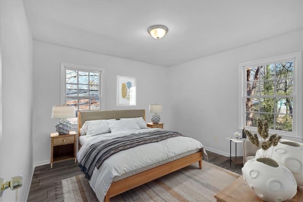 2080 Bluffton Way Decatur, GA 30035 - Photo 22 of 48 a bedroom with bed and a window