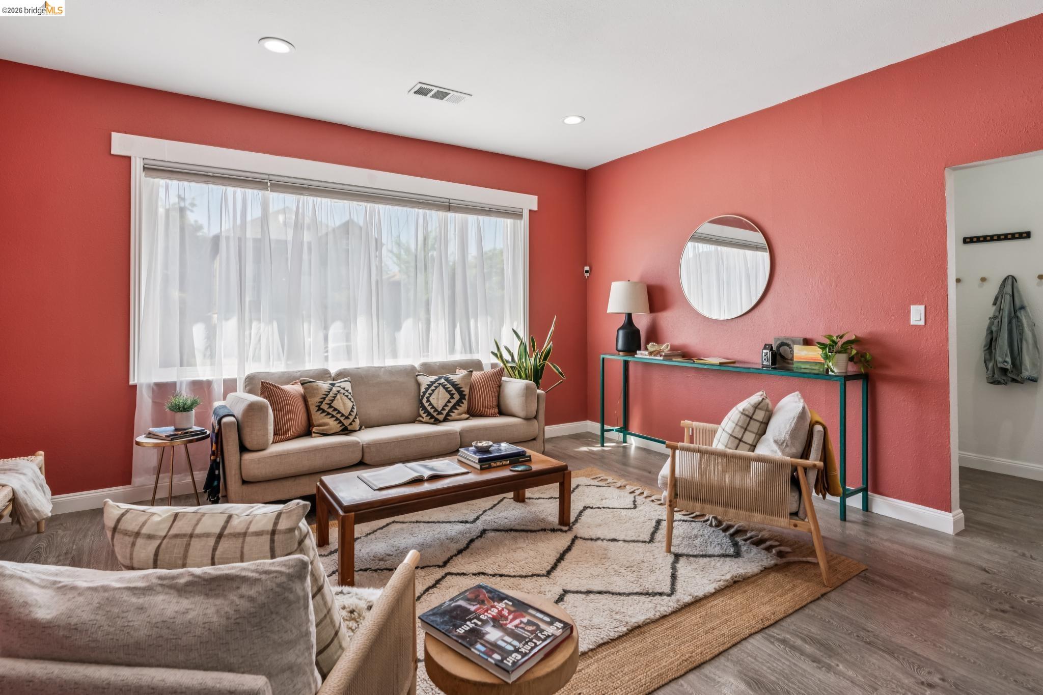 2010 Filbert Street Oakland, CA 94607 - Photo 6 of 50 Living room with wood finished floors, plenty of natural light, and recessed lighting