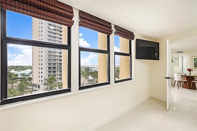 a view of a large window with an outdoor space