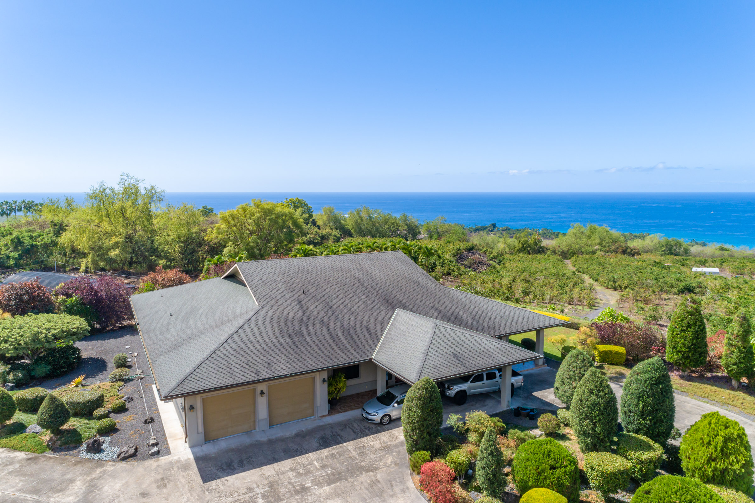 82-1171 Meli Road Captain Cook, HI 96704 - Photo 29 of 29 an aerial view of a house with big yard