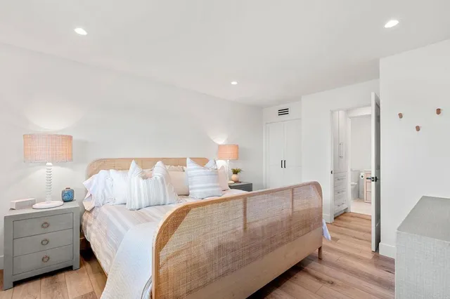 a living room with furniture and view