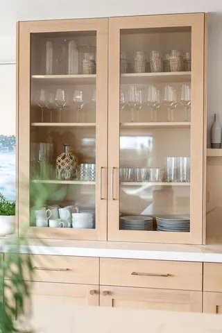 a view of a bedroom with wooden floor