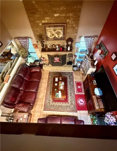 a view of a book shelf