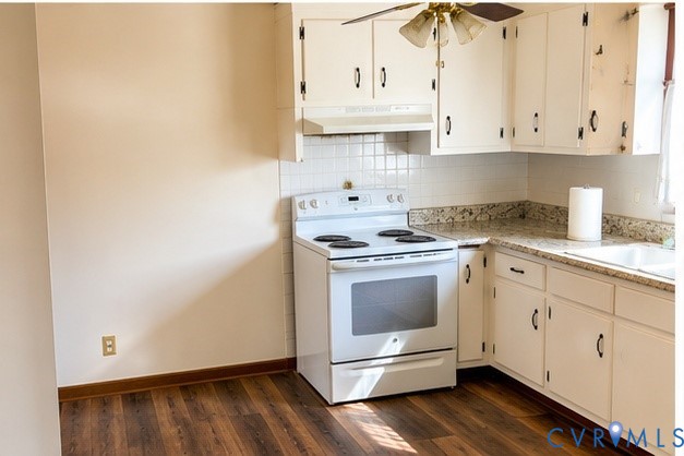 85 Frenchs Store Road Cumberland, VA 23040 - Photo 4 of 19 Kitchen featuring white cabinetry with dark hardwa