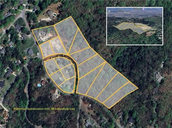 an aerial view of a residential building