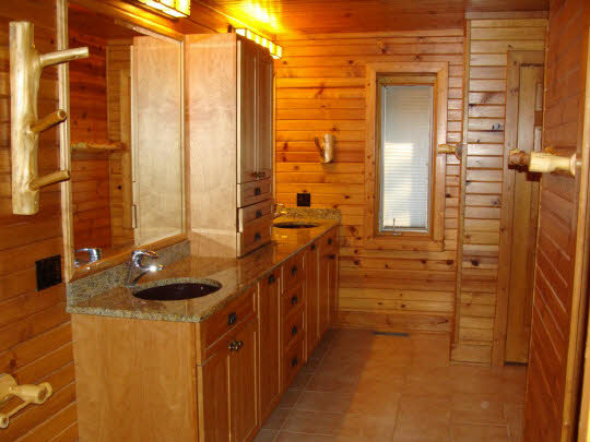 20813 Streit Road Harvard, IL 60033 - Photo 4 of 11 a bathroom with a granite countertop sink a toilet and shower