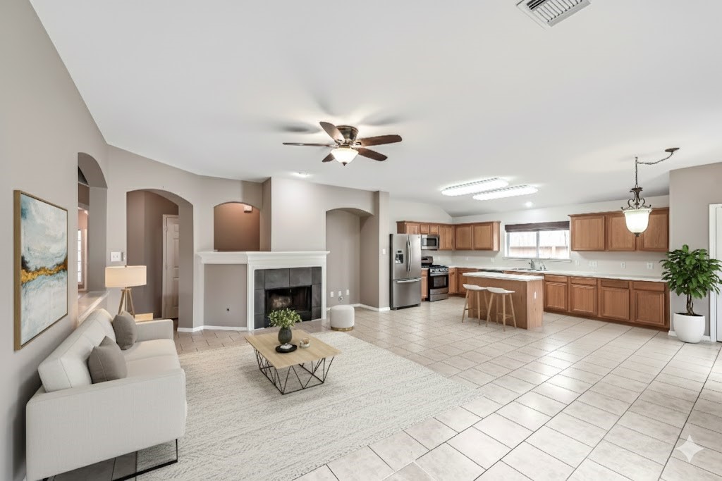 1602 Rustic Hollow Lane Katy, TX 77450 - Photo 11 of 48 Another view for that spacious room for all the family gatherings.