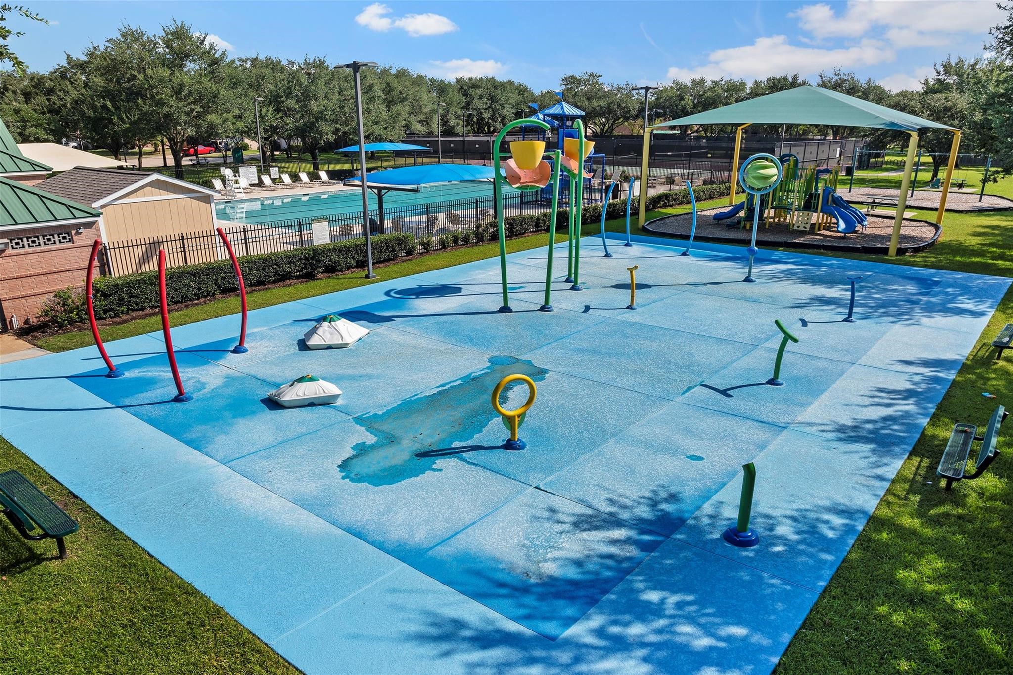 1602 Rustic Hollow Lane Katy, TX 77450 - Photo 37 of 48 Splash pad for kids in hot summer days