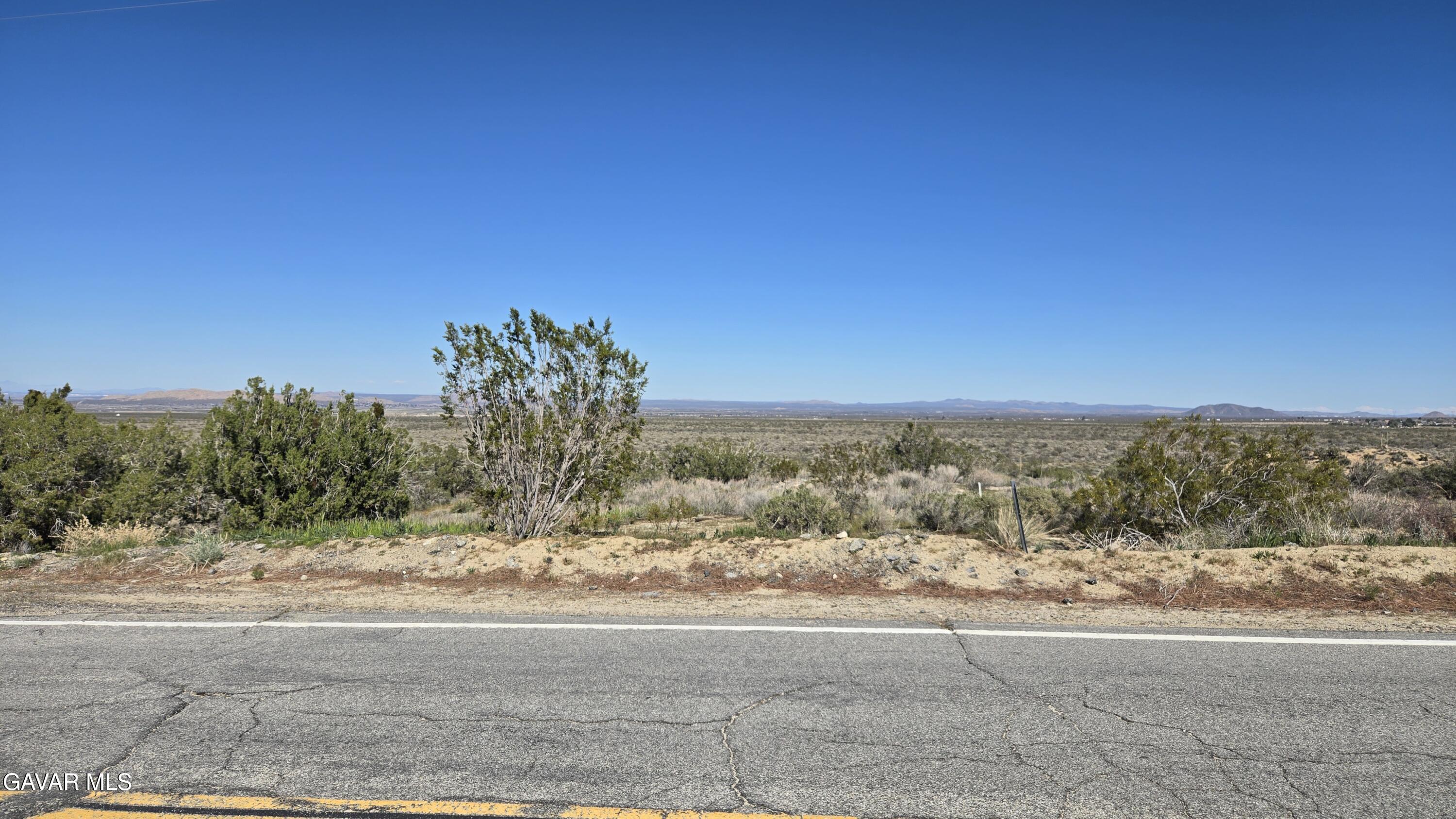 Valyermo Road Pearblossom, CA 93553 - Photo 16 of 34 a view of a yard with a ocean view