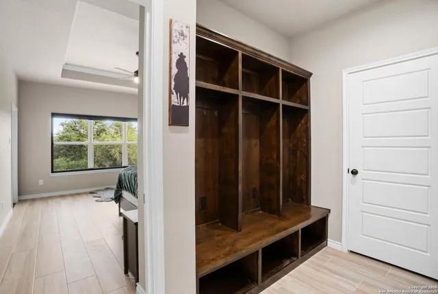 a view of closet area