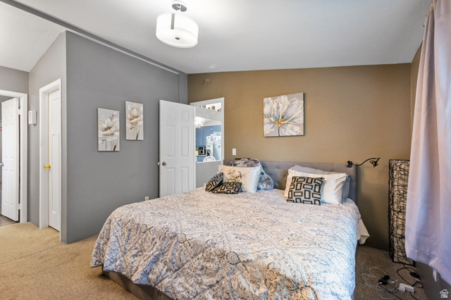 271 Mindella Way Layton, UT 84041 - Photo 16 of 27 Bedroom featuring carpeted flooring and a semi-flush mount ceiling light