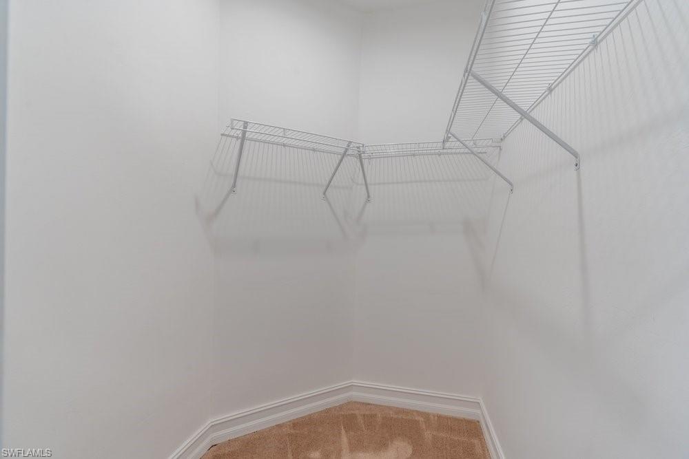 7565 Carnegie Way Naples, FL 34119 - Photo 24 of 50 Walk in closet with light colored carpet