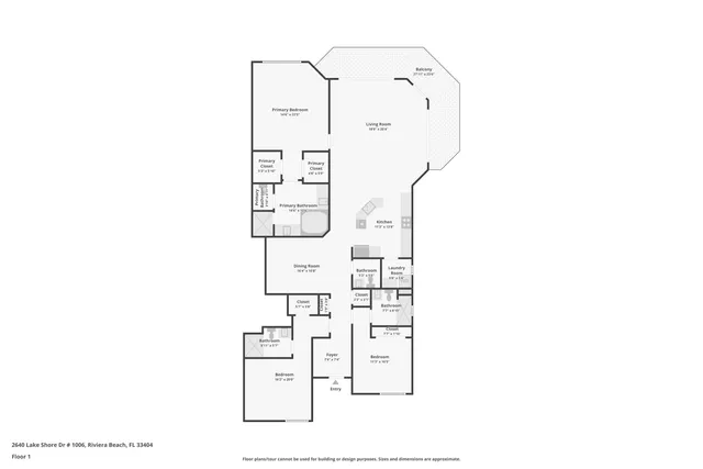 $899,000 | 2650 Lake Shore Drive, Unit 1006, Riviera Beach, FL 33404