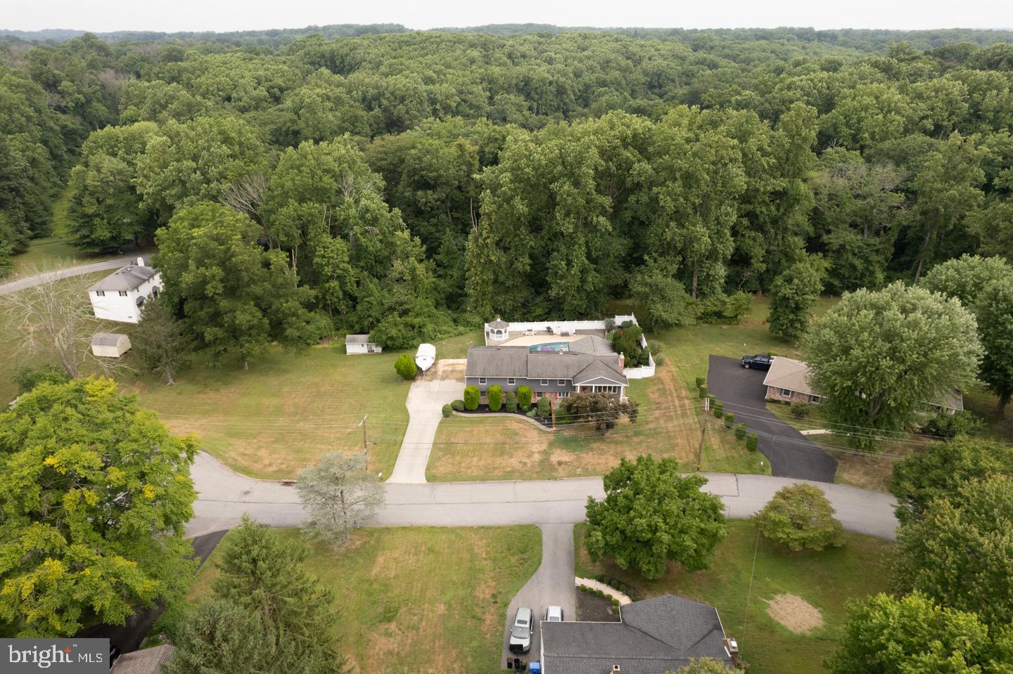 8 Devon Lane Media, PA 19063 - Photo 66 of 75 an aerial view of a house with a yard