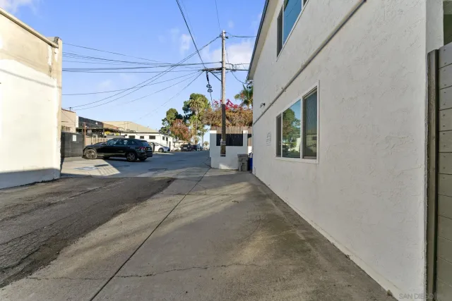 a view of a couches and table in a house
