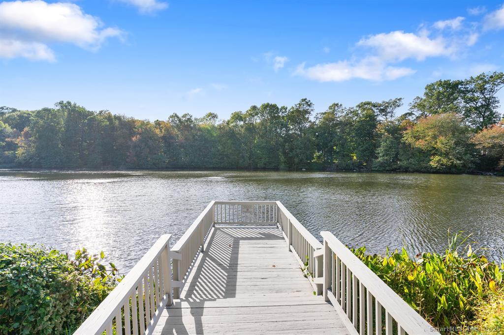133 Rowayton Woods Drive, Unit 133 Norwalk, CT 06854 - Photo 35 of 40 Sittin on the dock of the... private Lake