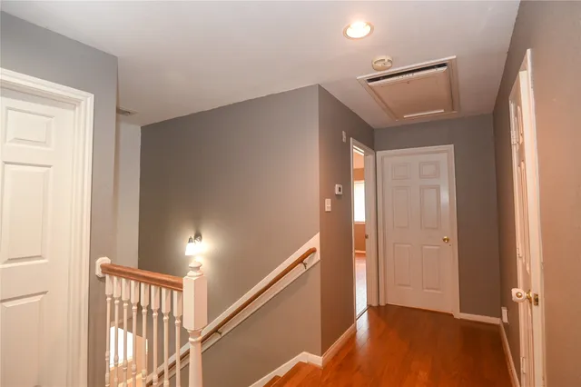 a view of a hallway with entryway