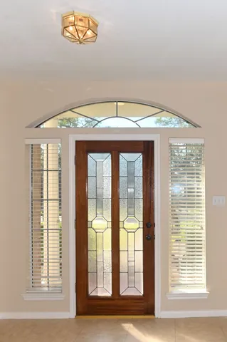 a front door view of a house