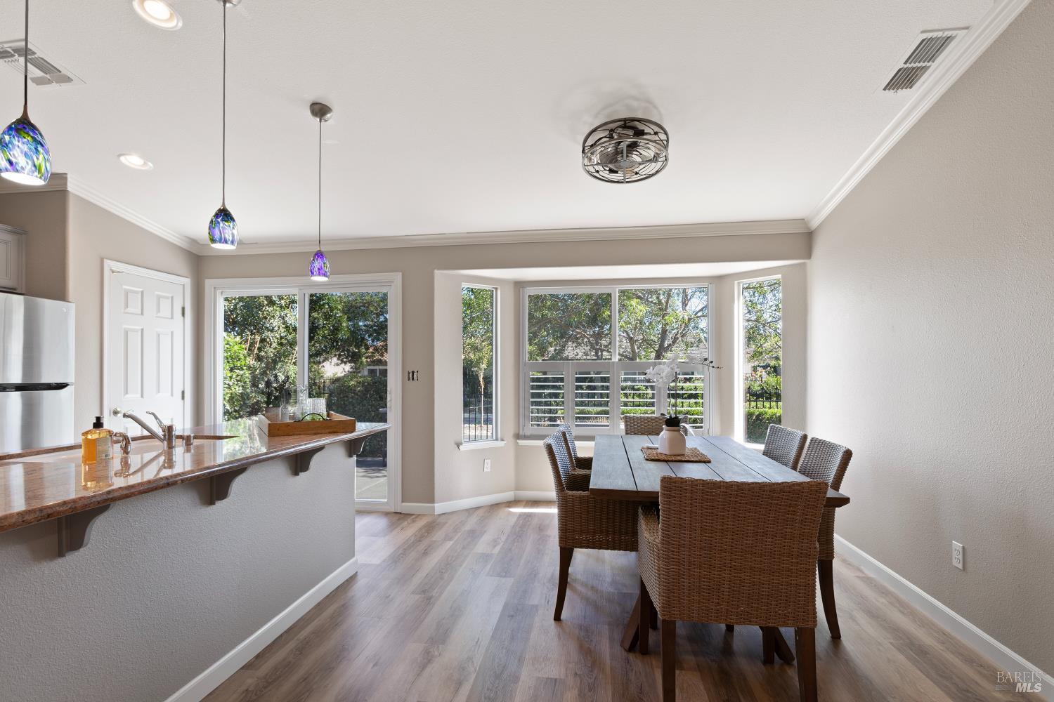 270 Foxwood Lane Rio Vista, CA 94571 - Photo 13 of 31 a dining room with furniture a chandelier and wooden floor